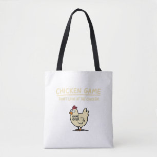 Hühnerspiel Schau nicht auf das Huhn Lustiges Huhn Tasche