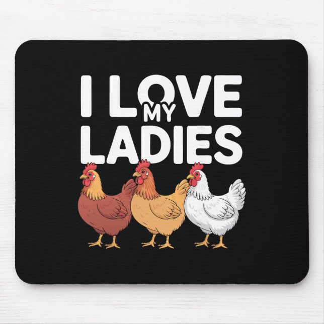 Hühnerstall Hühnerhalterin Hühnerbauer Geflügel _1 Mousepad (Vorne)