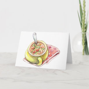 Hühnersuppe mit Nudeln Karte