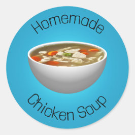 Hühnersuppe Runder Aufkleber