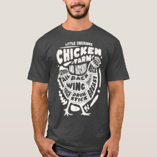 Hühnerteile Anatomie Little Chickadee Hühnerferne T-Shirt