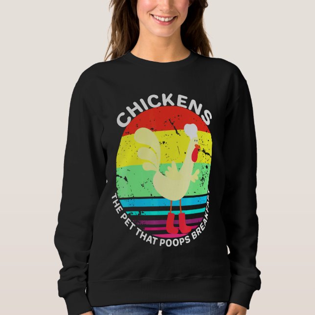 Hühnervieh Sweatshirt (Vorderseite)