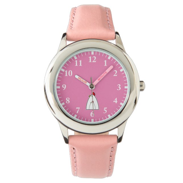Hühnerwachse Armbanduhr (Vorderseite)