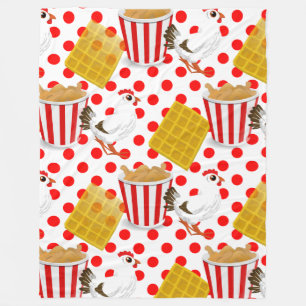 Hühnerwaffeldecke Fleecedecke