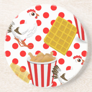 HühnerWaffeln Sandstein Untersetzer