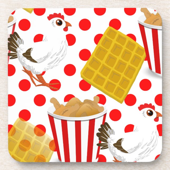 HühnerWaffeln Untersetzer (Vorderseite)