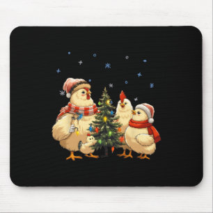 Hühnerweihscheinleuchten Bauernhof Funny Xmas Mousepad