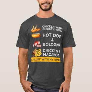 Hühnerwing Hühnerwing Hotdog und Bologna T-Shirt