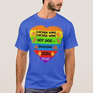 Hühnerwing Hühnerwing Hotdog und Bologna T-Shirt