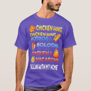 Hühnerwing Hühnerwing Hotdog und Bologna T-Shirt