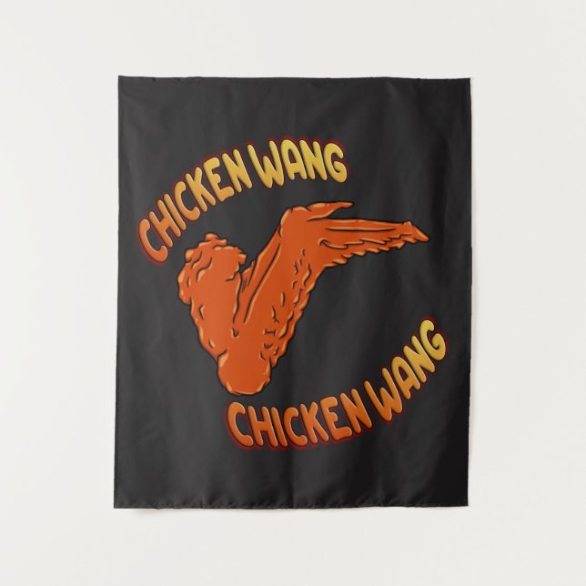 Hühnerwing Wall Tapestry Wandteppich (Vorderseite)
