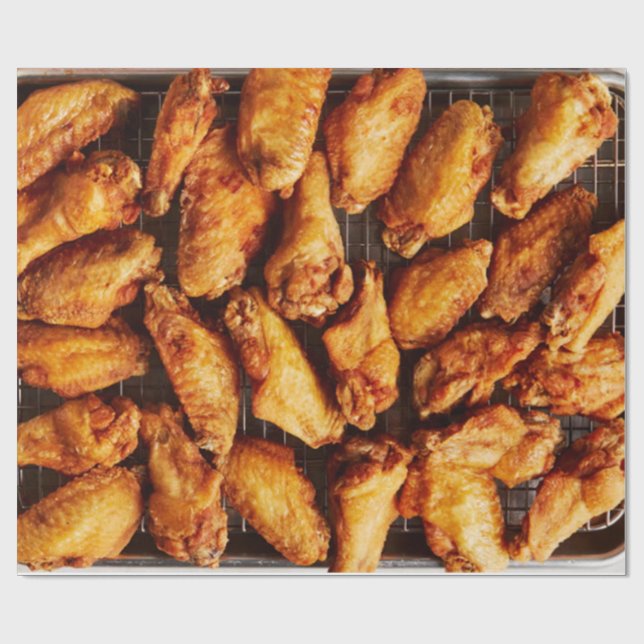 Hühnerwings Geschenkpapier (Flach)