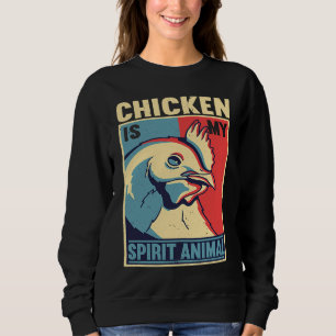 Hühnerzüchter Hühner Flüsterfarm Tier Geflügel Sweatshirt