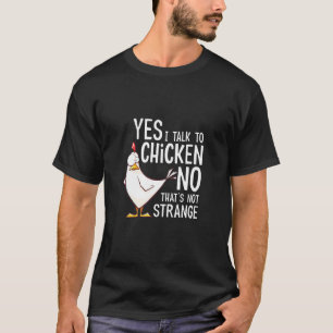 Hühnerzüchterin Frau Mädchen Hahn Hühner Landwirts T-Shirt