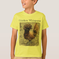 HuhnWhisperer mit goldener polnischer Henne mit