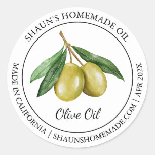 Huile d'olive étiquette moderne