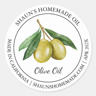 Huile d'olive étiquette moderne