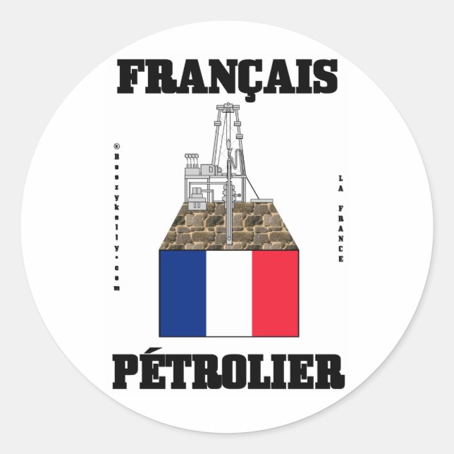 Huile française, Sticker de champ d'huile, Rognons (Devant)