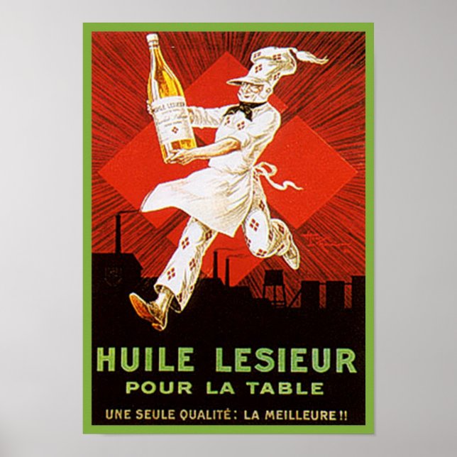 Huile Lesieur Vintage Ad Poster (Vorne)