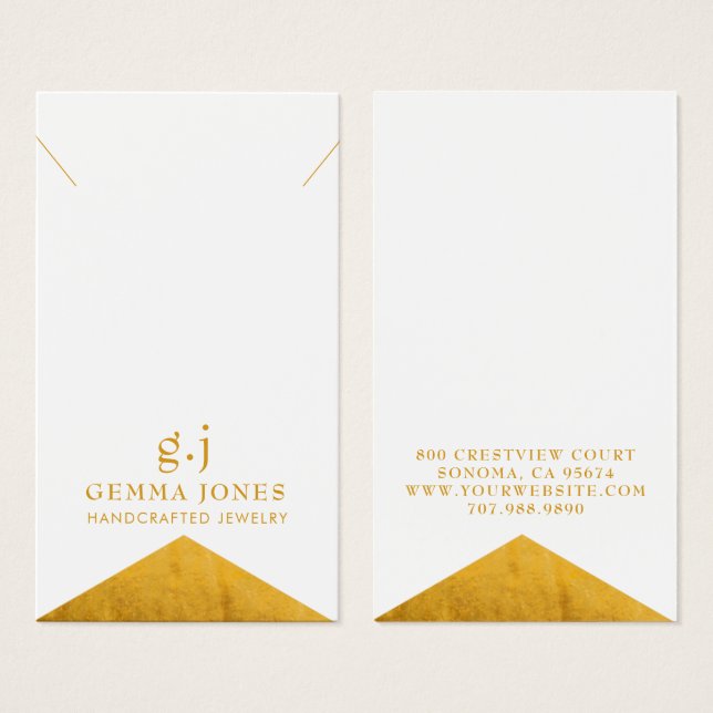 Huile métallique Faux Gold (Devant & derrière)