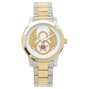 Huitième montre bracelet à deux tons surdimensio