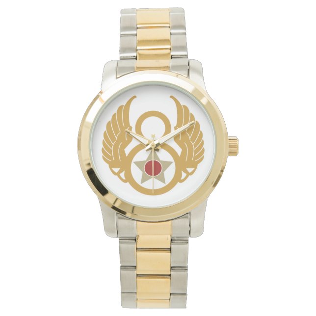 Huitième montre bracelet à deux tons surdimensionn (devant)