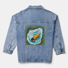 Huître avec veste de crabe de pois