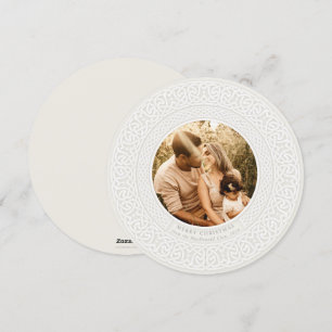 Huître ronde + Hors blanc Carte photo de vacances 