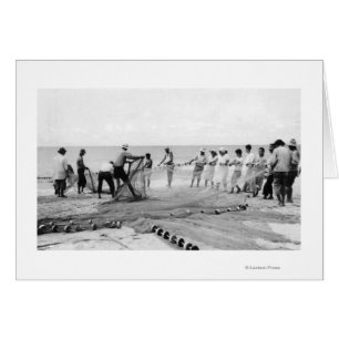Hukilau Nets men Fischen Hawaii Surf Fotografie