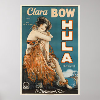 HULA 1927 POSTERDRUCK A5-A1 Vintage amerikanisch Poster