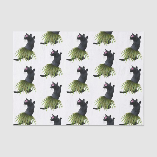 Hula Cat Tissue Paper Seidenpapier (Vorderseite)