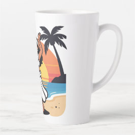 Hula dance beach party sunset tropical island art milchtasse