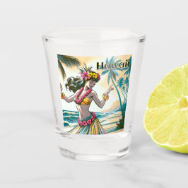 Hula Dancer auf den Hawaii Schnapsglas