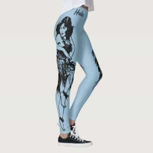 Hula Dancer Leggings Art Original