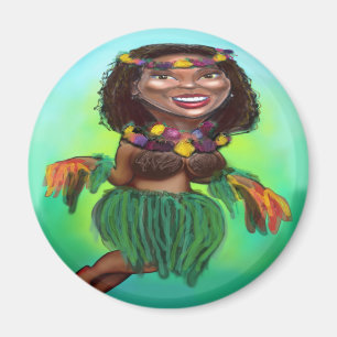 Hula Dancer Magnet