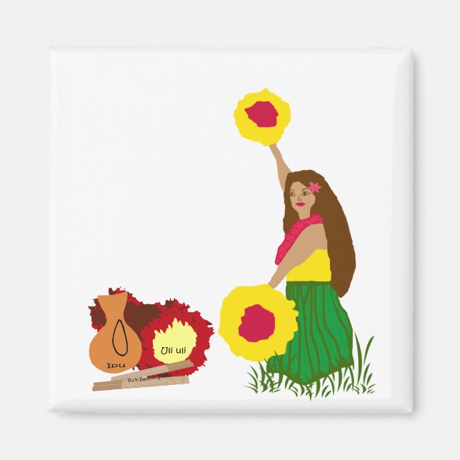 Hula Dancer mit ihrem hawaiianischen Magneten Magnet (Vorne)