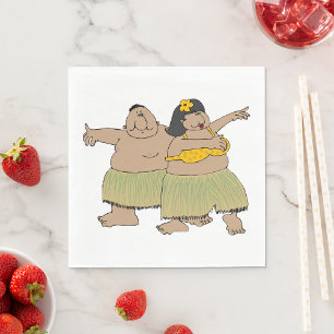 Hula Dancers Serviette