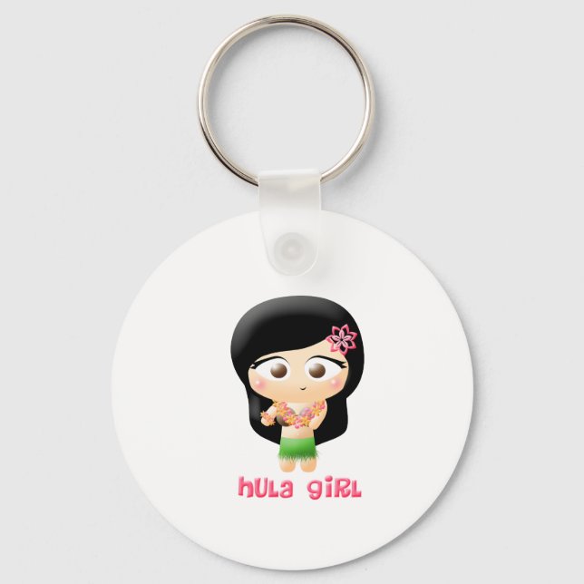 Hula Girl Schlüsselanhänger (Vorderseite)