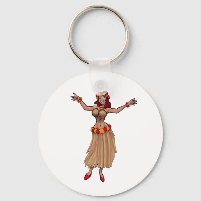 Hula Girl Schlüsselanhänger (Vorderseite)