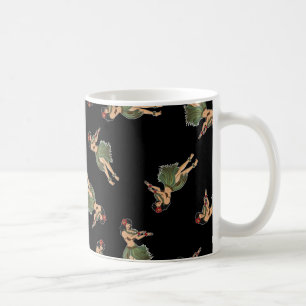 Hula-Girl-Tanzmuster Kaffeetasse