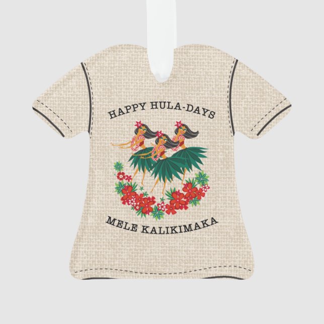 Hula Holiday Hawaiian Hula Aloha Shirt (dos)