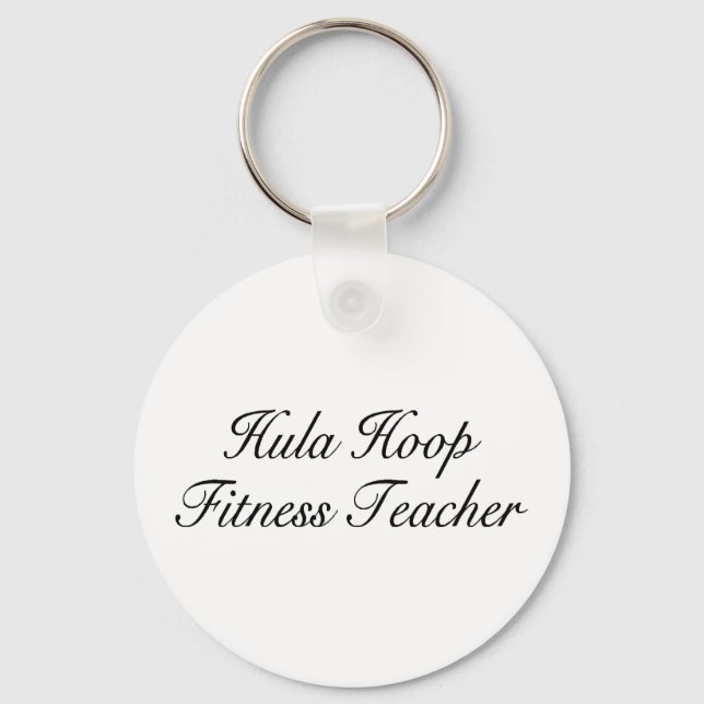 Hula Hoop Fitness Lehrer Schlüsselanhänger (Vorderseite)