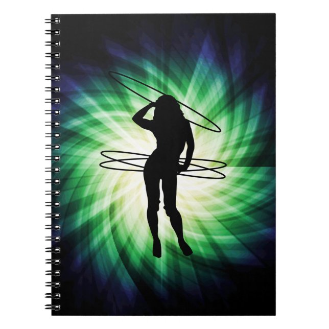 Hula Hoop Girl; Cool Notizblock (Vorderseite)