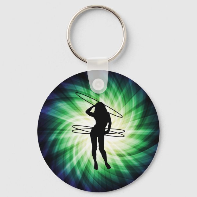Hula Hoop Girl; Cool Schlüsselanhänger (Vorderseite)