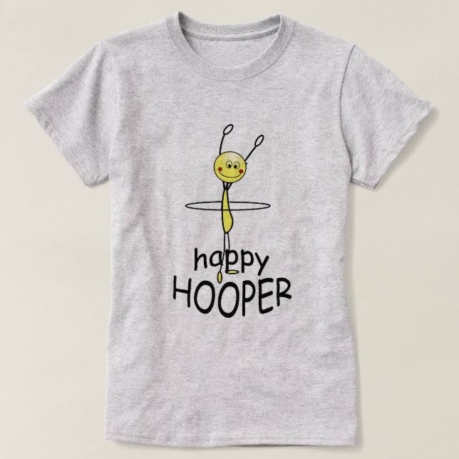 Hula Hoop Happy Hooper T-shirt drôle (Design devant)