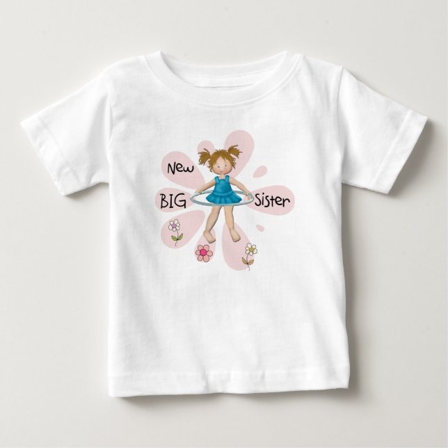Hula Hoop New Big Sister Baby T-shirt (Vorderseite)