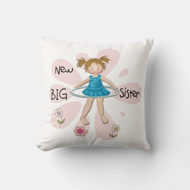 Hula Hoop New Big Sister Kissen (Vorderseite)