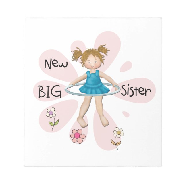 Hula Hoop New Big Sister Notizblock (Vorderseite)