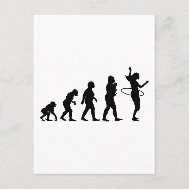 Hula Hoop Postkarte (Vorderseite)