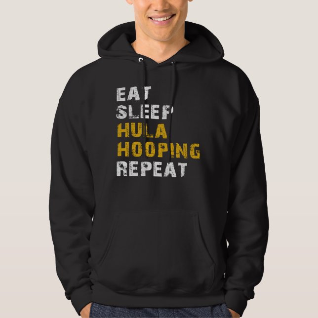 Hula-Hooping essen Hoodie (Vorderseite)